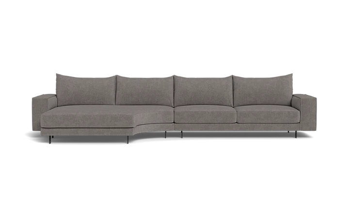 Samba Double Day sofa med rund chaiselong og Pedro arm